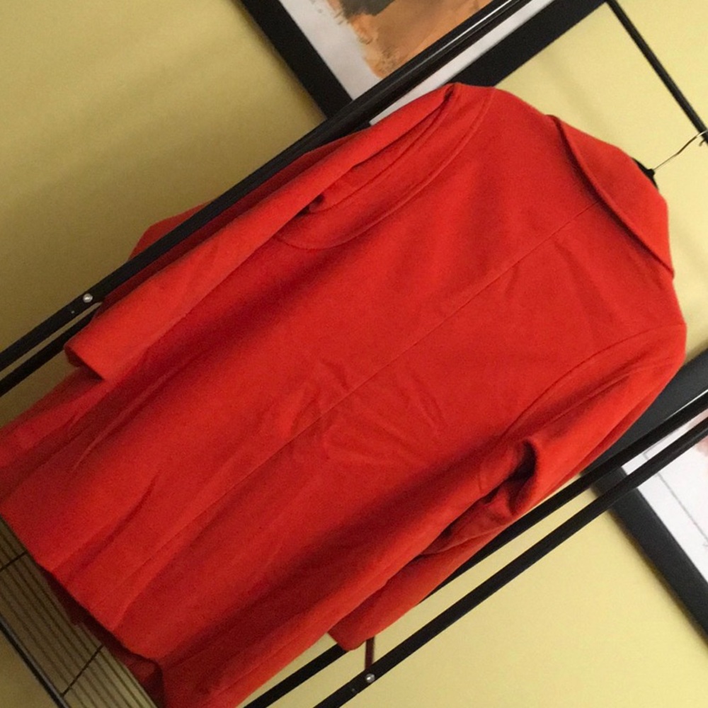 Gorgeous Orange Lined Coat - Picture 3 of 5